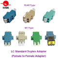 Sc / LC / FC / St / Mu / MTRJ / MPO Simplex / Duplex / Quad Singlemode / Multimode Om3 / Om4 / APC Standard- oder Hybrid-Lichtwellenleiter-Adapter